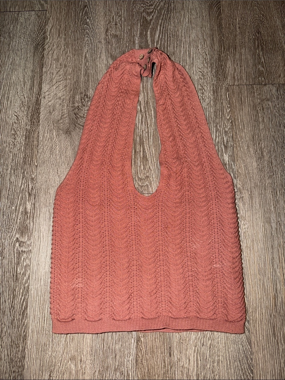 Intimately free people Cable Knit Halter in Dusty Rose stretchy boho festival m